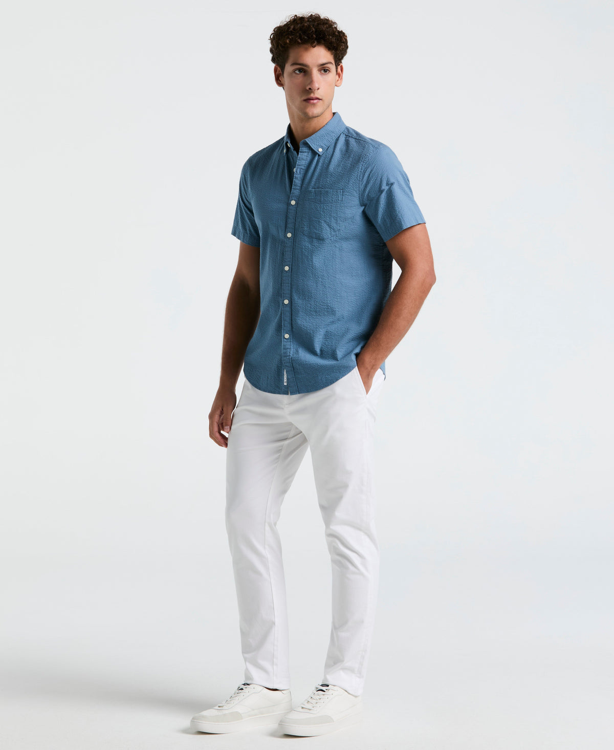 Seersucker Short Sleeve Shirt