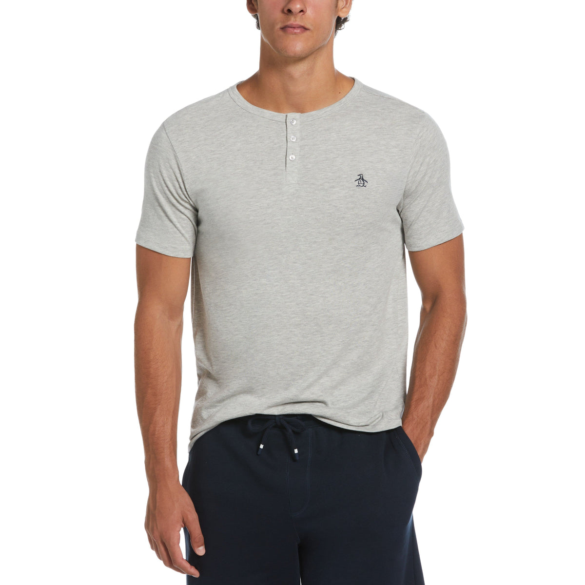 Solid Henley Tee