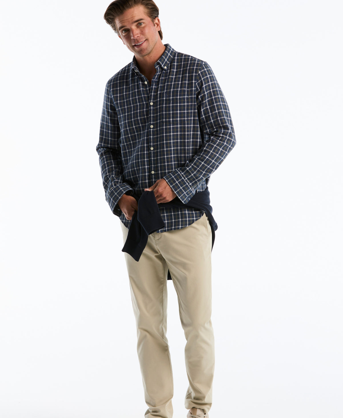 Texture Dobby Button-Down Shirt