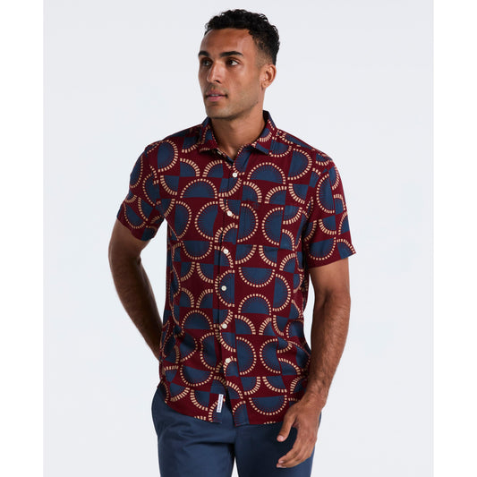 Viscose Printed Button-Up Shirt