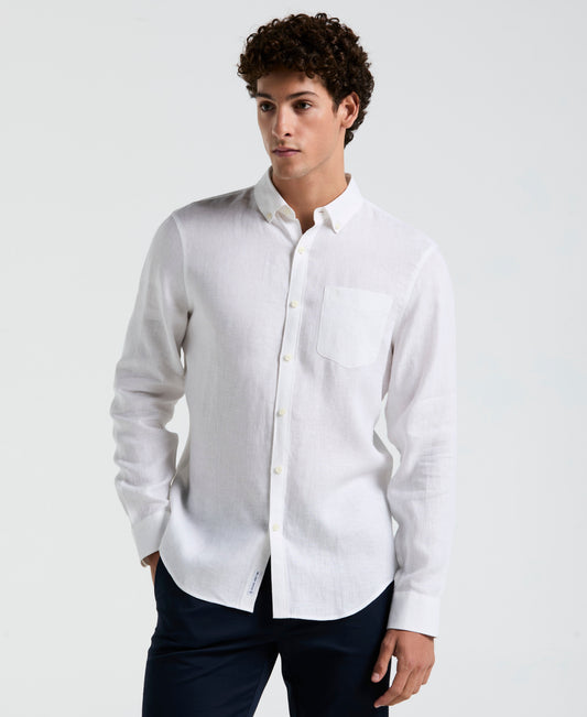 Washed Linen Long Sleeve Shirt