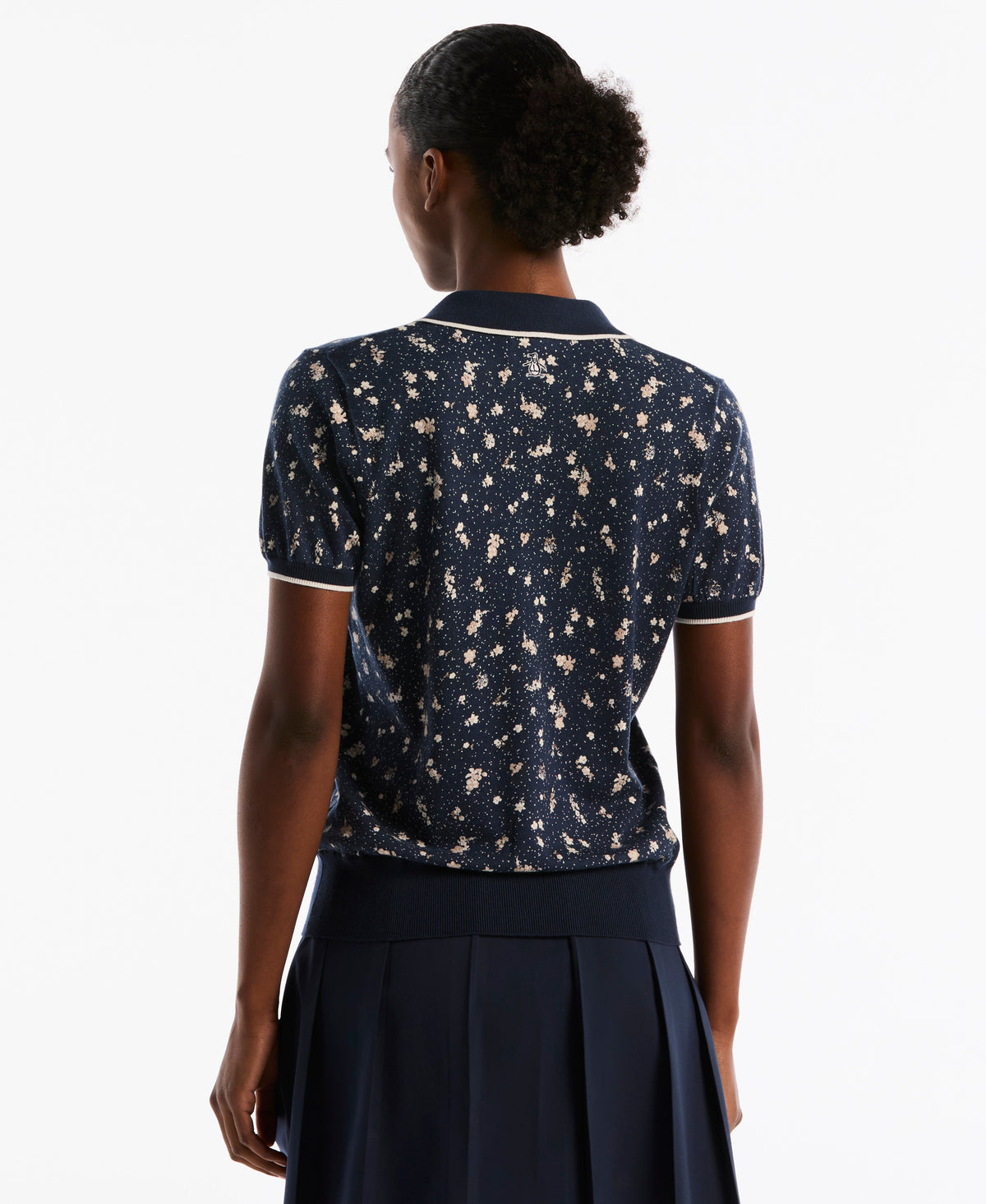 Women's Floral Pocket Golf Sweater Polo